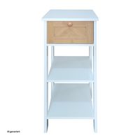 Produktbild: HTI-Living Beistelltisch mit Schublade Jerik Wei&szlig; Holzoptik