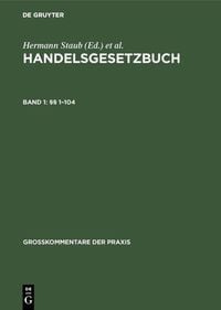 Produktbild: Handelsgesetzbuch / &sect;&sect; 1&ndash;104