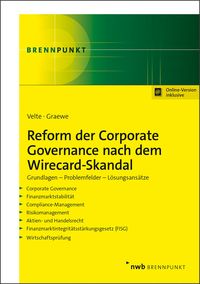 Produktbild: Reform der Corporate Governance nach dem Wirecard-Skandal