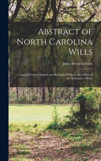 Produktbild: Abstract of North Carolina Wills