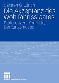 Produktbild: Die Akzeptanz des Wohlfahrtsstaates