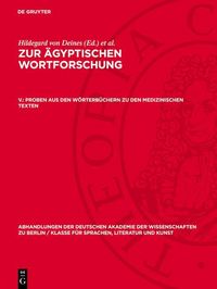Produktbild: Proben aus den W&ouml;rterb&uuml;chern zu den medizinischen Texten
