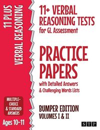 Produktbild: 11+ Verbal Reasoning Tests for GL Assessment Practice Papers with Detailed Answers & Challenging Words Lists Bumper Edition