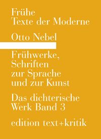 Produktbild: Fr&uuml;hwerke, Schriften zur Sprache und zur Kunst
