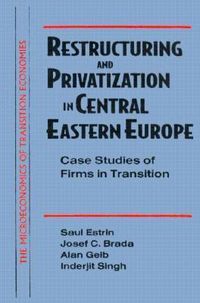 Produktbild: Estrin, S: Restructuring and Privatization in Central Easter