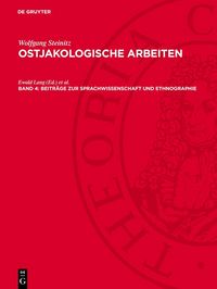 Produktbild: Beitr&auml;ge zur Sprachwissenschaft und Ethnographie