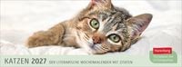 Produktbild Katzen Premium-Tischplaner 2027 - Der literarische Wochenkalender mit Zitaten