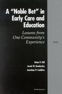 Produktbild: A Noble Bet in Early Care and Education