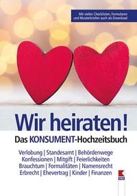 Produktbild: Wir heiraten! Das KONSUMENT-Hochzeitsbuch
