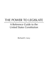 Produktbild: The Power to Legislate