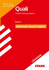 Bild vom Artikel STARK Lösungen zu Original-Prüfungen Quali Mittelschule 2024 - Mathematik, Deutsch, Englisch 9. Klasse - Bayern vom Autor 