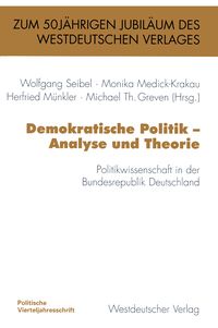 Produktbild: Demokratische Politik &mdash; Analyse und Theorie
