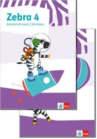 Produktbild: Zebra 4. Paket: Arbeitsheft Lesen/Schreiben und Arbeitsheft Sprache Klasse 4