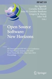 Produktbild: Open Source Software: New Horizons