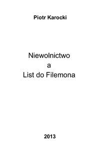 Produktbild: Niewolnictwo a List do Filemona