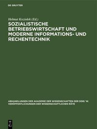 Produktbild: Sozialistische Betriebswirtschaft und moderne Informations- und Rechentechnik