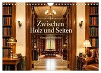 Produktbild: Zwischen Holz und Seiten - Vintage Bibliotheken (Wandkalender 2027 DIN A4 quer), CALVENDO Monatskalender