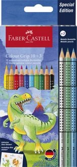 Produktbild: Faber-Castell Buntstifte Colour Grip Dino 10+3