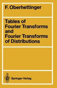 Produktbild: Tables of Fourier Transforms and Fourier Transforms of Distributions