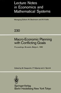 Produktbild: Macro-Economic Planning with Conflicting Goals