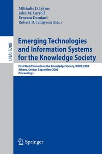 Produktbild: Emerging Technologies and Information Systems for the Knowledge Society