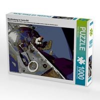 Produktbild: CALVENDO Puzzle Mondlandung im Comic-Stil | 1000 Teile Lege-Gr&ouml;&szlig;e 64x48cm Foto-Puzzle f&uuml;r gl&uuml;ckliche Stunden