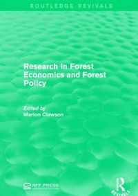 Produktbild: Research in Forest Economics and Forest Policy