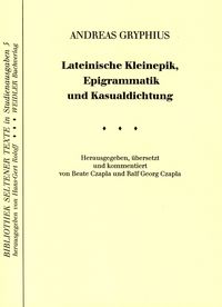 Produktbild: Lateinische Kleinepik, Epigrammatik und Kasualdichtung