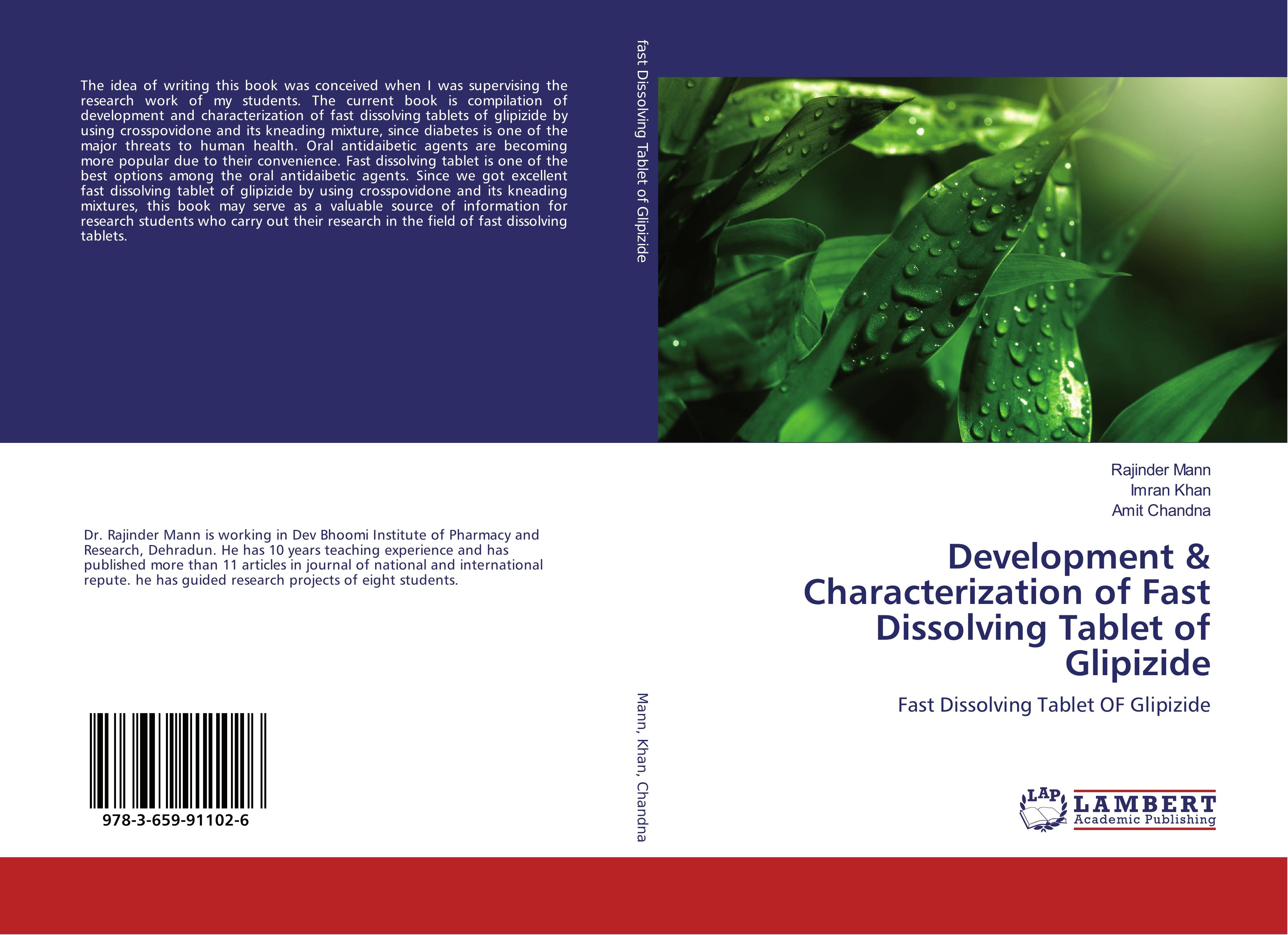 Produktbild: Development & Characterization of Fast Dissolving Tablet of Glipizide