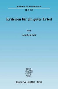 Produktbild: Kriterien f&uuml;r ein gutes Urteil.
