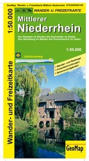 Produktbild: Mittlerer Niederrhein Wander/Freizeitkarte 1:50.000