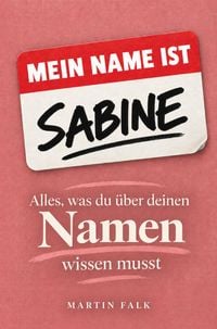 Produktbild: Mein Name ist Sabine