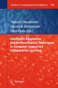 Produktbild: Intelligent Adaptation and Personalization Techniques in Computer-Supported Collaborative Learning