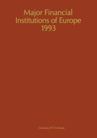 Produktbild: Major Financial Institutions of Europe 1993