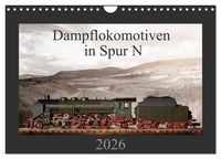 Produktbild: Dampflokomotiven in Spur N (Wandkalender 2026 DIN A4 quer), CALVENDO Monatskalender