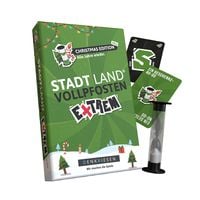 Produktbild: DENKRIESEN Kartenspiel STADT LAND VOLLPFOSTEN Extrem Christmas Edition
