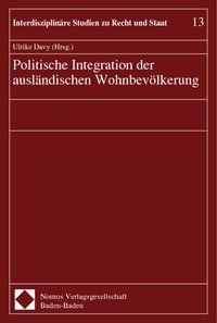Produktbild: Politische Integration der ausl&auml;ndischen Wohnbev&ouml;lkerung