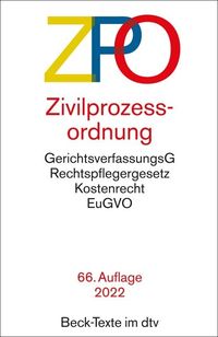 Bild vom Artikel Zivilprozessordnung vom Autor 