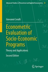 Produktbild: Econometric Evaluation of Socio-Economic Programs