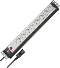Produktbild: Brennenstuhl 1156057128 Steckdosenleiste 19 Zoll Schwarz, Lichtgrau 1St.