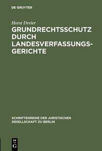 Produktbild: Grundrechtsschutz durch Landesverfassungsgerichte