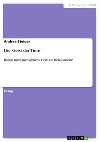 Produktbild: Der Geist der Tiere