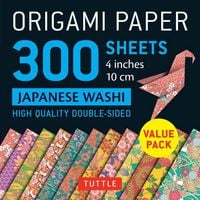 Produktbild: Origami Paper 300 Sheets Japanese Washi Patterns 4 (10 CM)