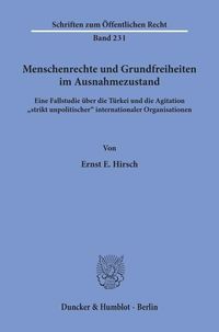 Produktbild: Menschenrechte und Grundfreiheiten im Ausnahmezustand.