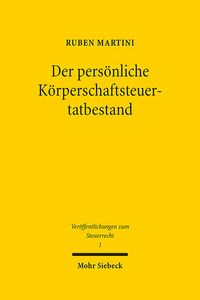 Produktbild: Der pers&ouml;nliche K&ouml;rperschaftsteuertatbestand