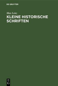 Produktbild: Kleine historische Schriften