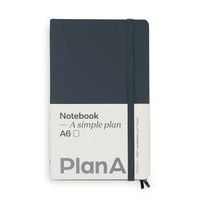 Produktbild Notizbuch A6 Softcover Cool Coal Blanko, 128 Seiten
