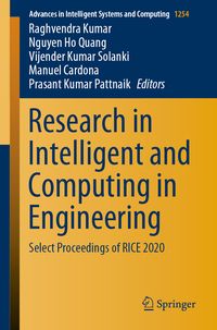 Produktbild: Research in Intelligent and Computing in Engineering