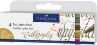 Produktbild Faber-Castell Tuschestifte Pitt Artist Pens Calligraphy, 4er Etui, Colours