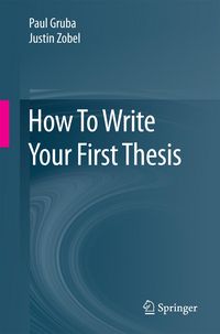 Produktbild: How To Write Your First Thesis